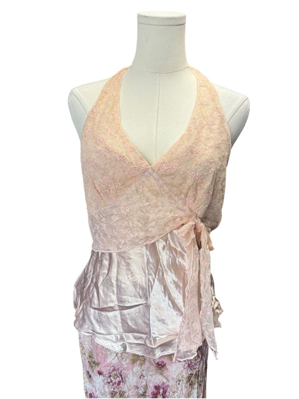 Y2K Lacey halter top.